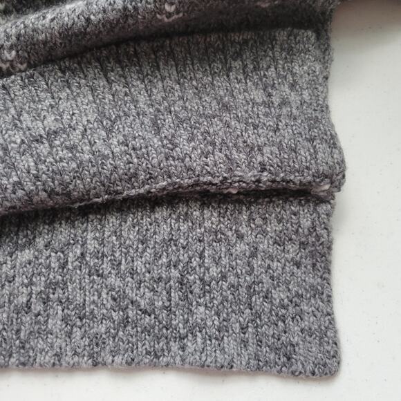 American Eagle Fairisle Nordic Oversized Wool Blend Sweater Women's XS Soft Cozy - Picture 6 of 7